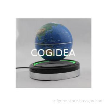 20mm Blue Magnetic Levitating Globe , Rotating Floating Ant